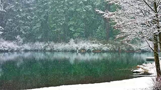 雪湖视频素材