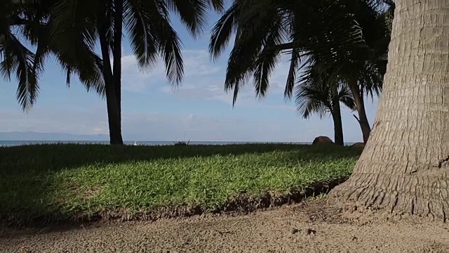 海滩场景，新巴亚尔塔，纳亚里特，巴亚尔塔港，墨西哥，北美视频素材