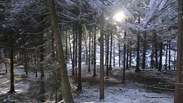 雪景蛇垭口，皮克区国家公园，德比郡，英国视频素材