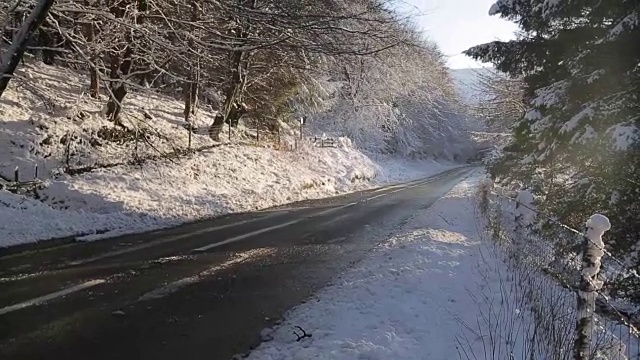 雪景蛇垭口，皮克区国家公园，德比郡，英国视频素材