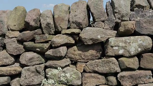 Belper Mill & Dry Stone Walls, Belper, Derbyshire dale，英格兰，英国，欧洲视频素材