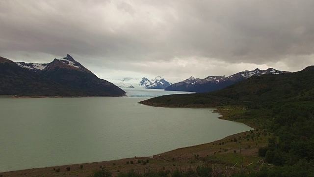 莫雷诺冰川鸟瞰图，巴塔哥尼亚，阿根廷视频素材