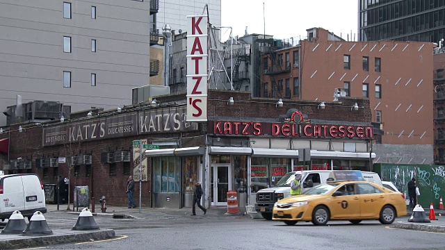 Katz's熟食店，下东区-曼哈顿，纽约视频素材