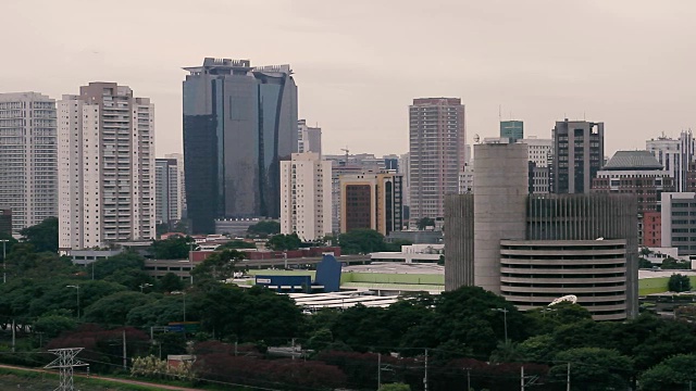 建筑在城市/圣保罗，巴西视频素材