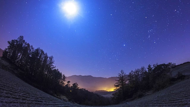 苏朱庇峰山顶夜景视频素材