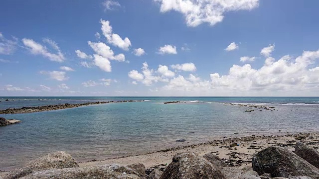 时间流逝-热带海滩的景色视频下载