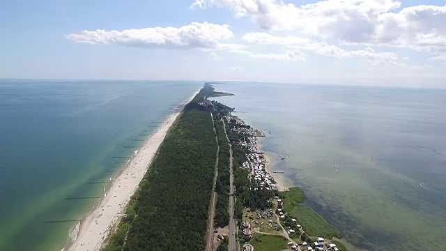 海尔半岛鸟瞰图视频素材