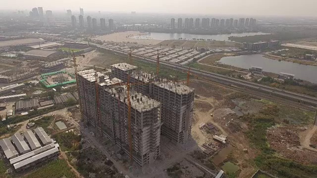 新大楼的建造视频素材