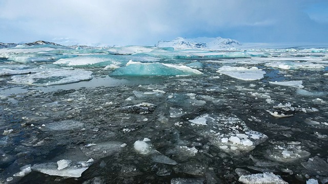 Vatnatjokull冰川/ Vatnatjokull，冰岛南部，冰岛视频素材