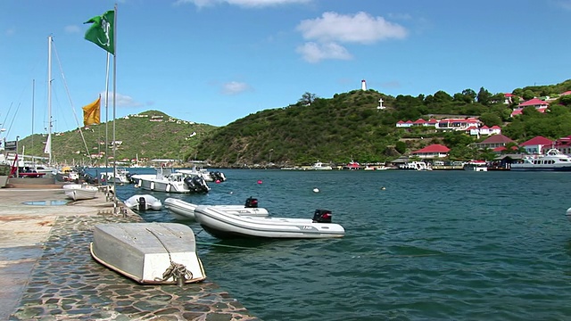 海景与蓝天建筑视频素材