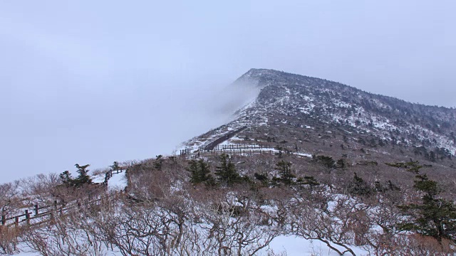 雪景与雪山公路视频素材