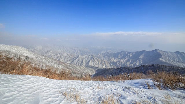 雪景:雪山代表岭视频素材