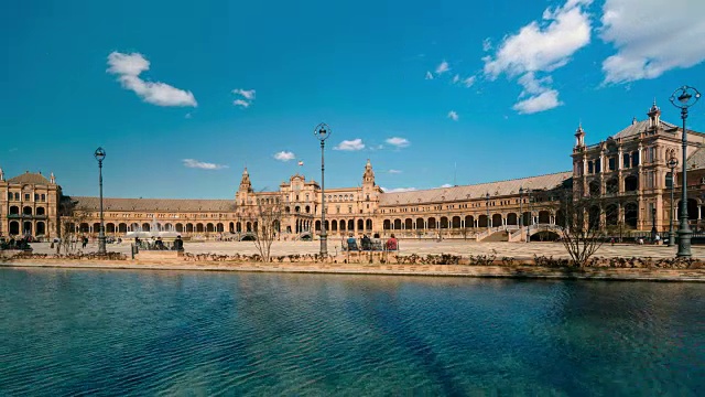 Plaza de Espana, 塞维利亚, 安达卢西亚, 西班牙视频素材