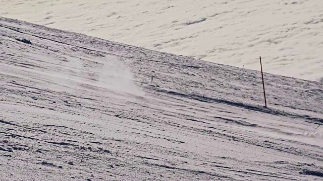 SLO MO野外滑雪视频素材