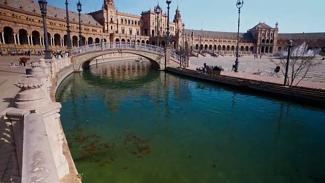 Plaza de Espana, 塞维利亚, 安达卢西亚, 西班牙视频素材