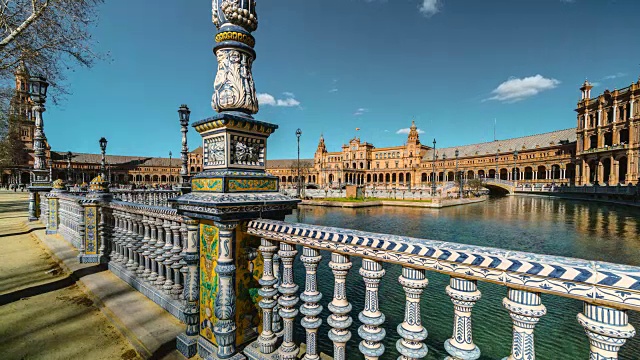 Plaza de Espana, 塞维利亚, 安达卢西亚, 西班牙视频素材