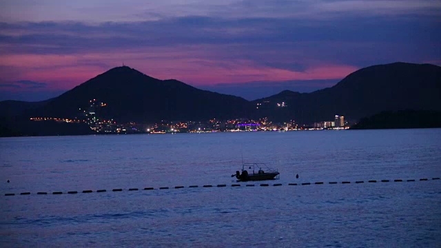 日落，海浪和海边视频素材