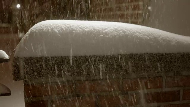 纽约有暴风雪。天气好多风景。城市冬季背景视频素材