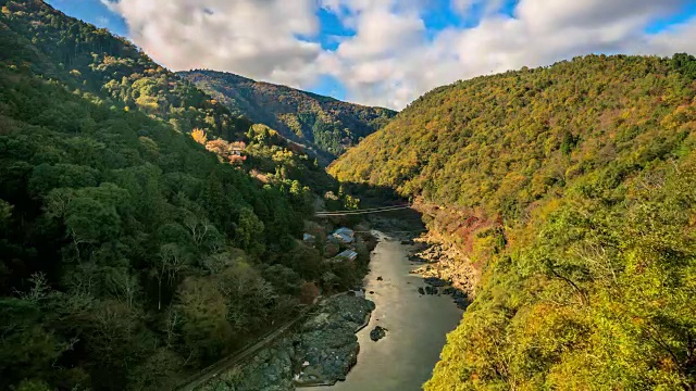 4K时光流逝:岚山视频素材