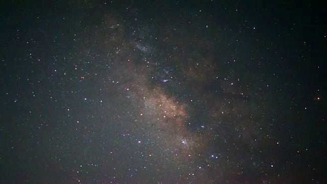 夜空中星星和月亮的时间间隔视频素材