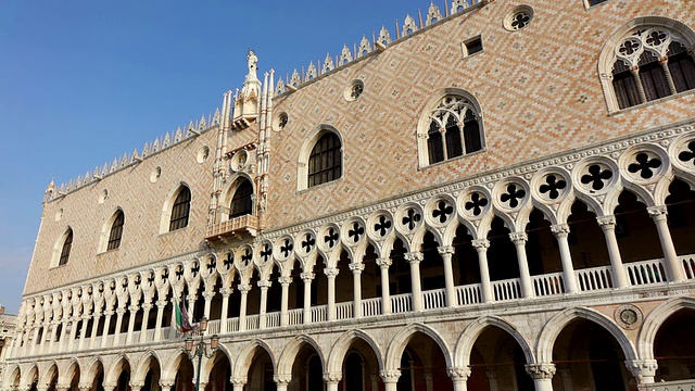 WS拍摄于Palazzo Ducale，广场圣马可/威尼斯，威尼托，意大利视频素材