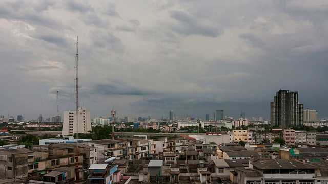 曼谷正在下雨视频素材