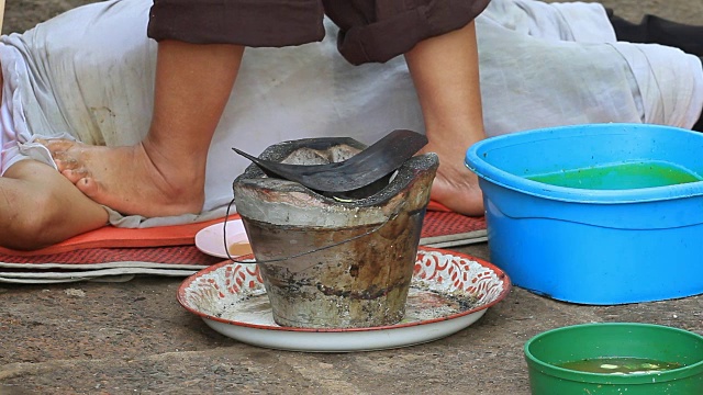 泰式脚部按摩视频素材