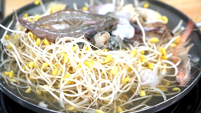 海鲜素琪食材-韩式视频素材