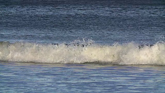 慢莫浪和海滩视频素材