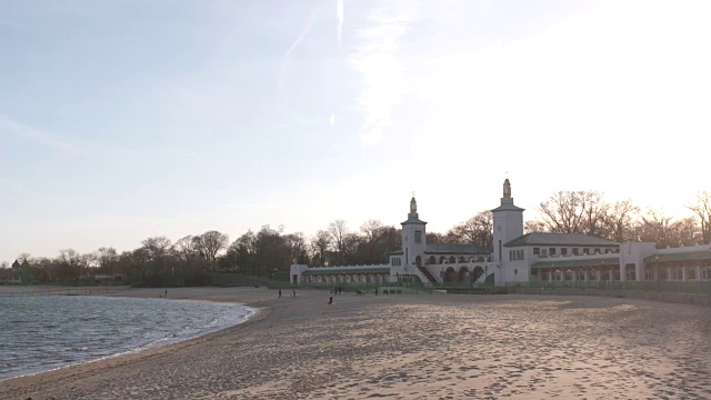 Playland Beach, Rye, NY宽的锅视频下载