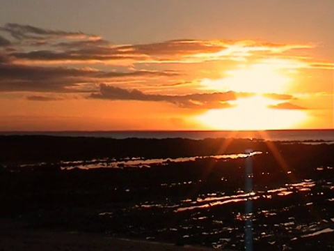 海上日落视频素材