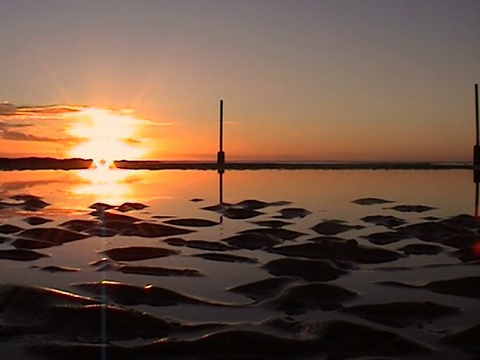 海上日落视频素材