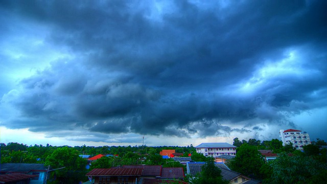 云雨时间流逝(HDR)视频素材