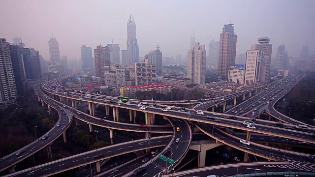 上海高速公路视频素材