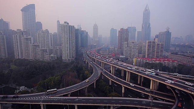 上海高速公路视频素材