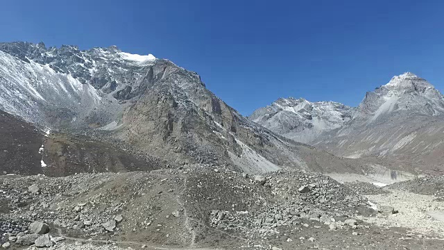 喜马拉雅山的全景，包括在尼泊尔的卓奥尤山视频素材