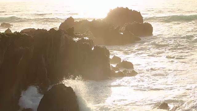 从大苏尔在太平洋海岸高速公路上的风景。视频素材