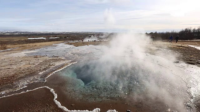 Strokkur，间歇泉，冰岛视频素材