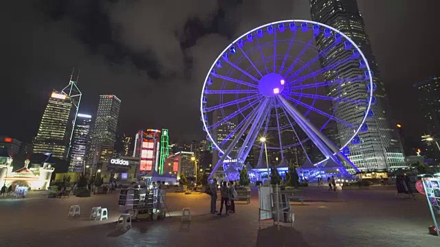 夜城游乐园-香港视频素材