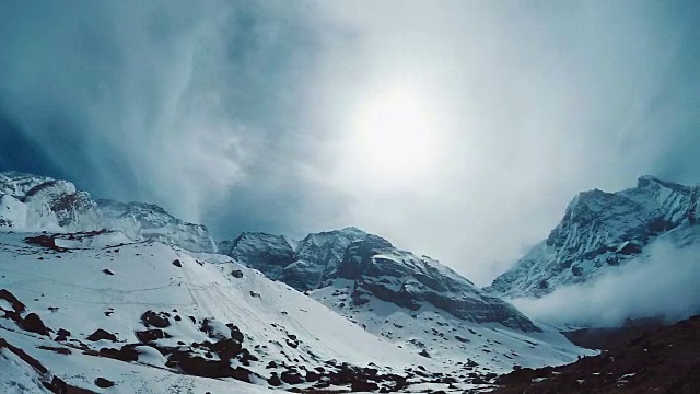 喜马拉雅山的山峰视频素材