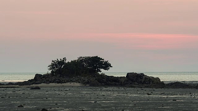 日落时分的松树岛视频素材