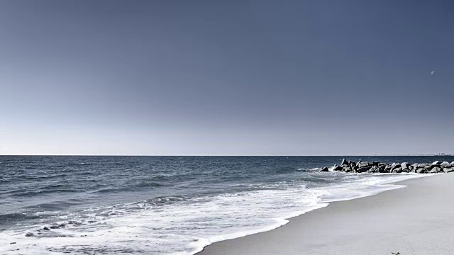 日落海滩风景视频素材