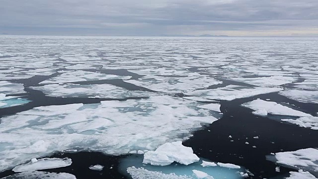 腐烂的海冰视频素材