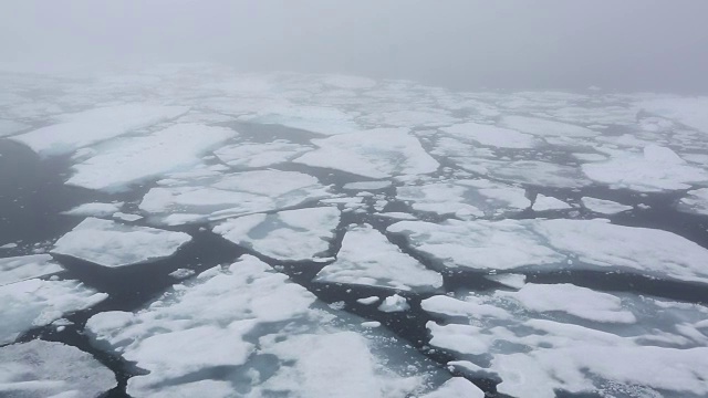 腐烂的海冰视频素材