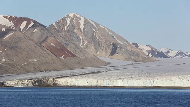 斯瓦尔巴群岛冰川视频素材