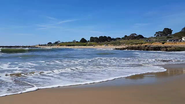 豆洞州立海滩，加利福尼亚视频素材