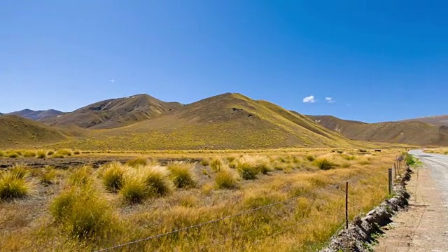 风景优美，位于新西兰奥塔哥的林迪斯山口视频素材