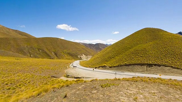 风景优美，位于新西兰奥塔哥的林迪斯山口视频素材