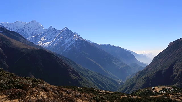 米斯迪，孔格山，Dudh Koshi河谷，萨加玛塔国家公园，喜马拉雅山脉，尼泊尔视频素材