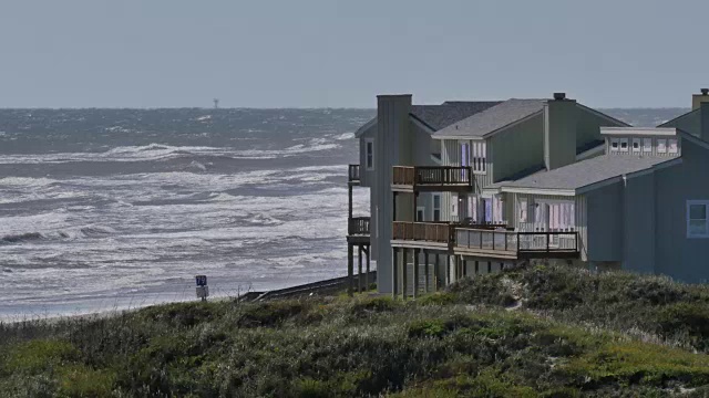 德州野马岛的海岸公寓视频素材